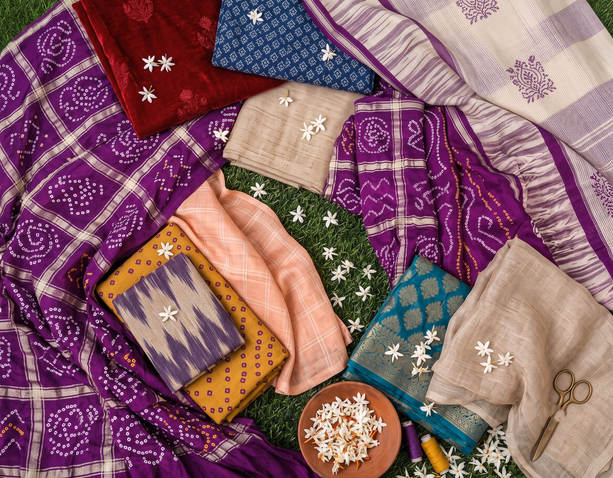 fabrics at Kouture Vatika